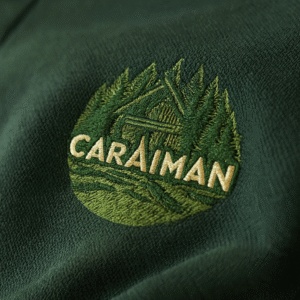 broderie personalizata pentru berea romaneasca Caraiman Romania realizata de EmblemeBroderie.ro pe tricou polo