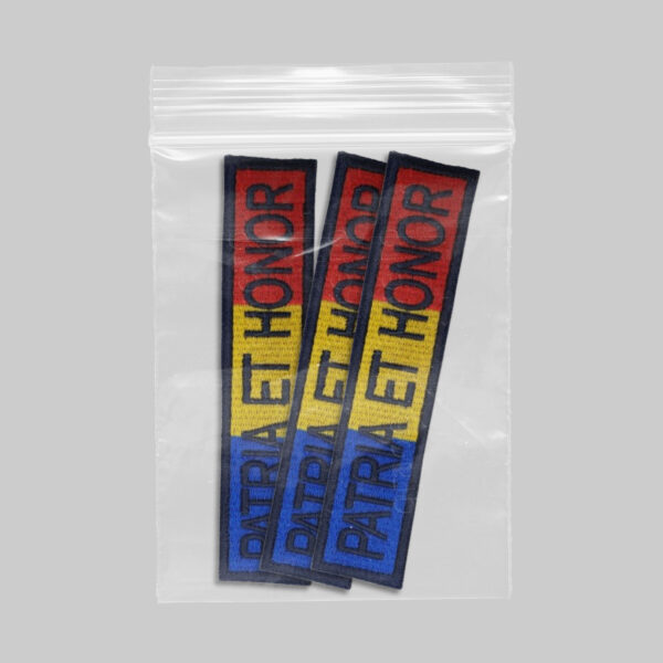 Ecuson Brodat Drapel Patria Et Honor