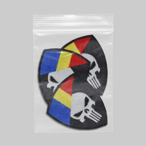 Set 3 Embleme Brodate cu Craniu RO