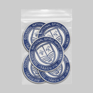 Emblema brodată Colegiul Național ”Spiru Haret” Târgu Jiu