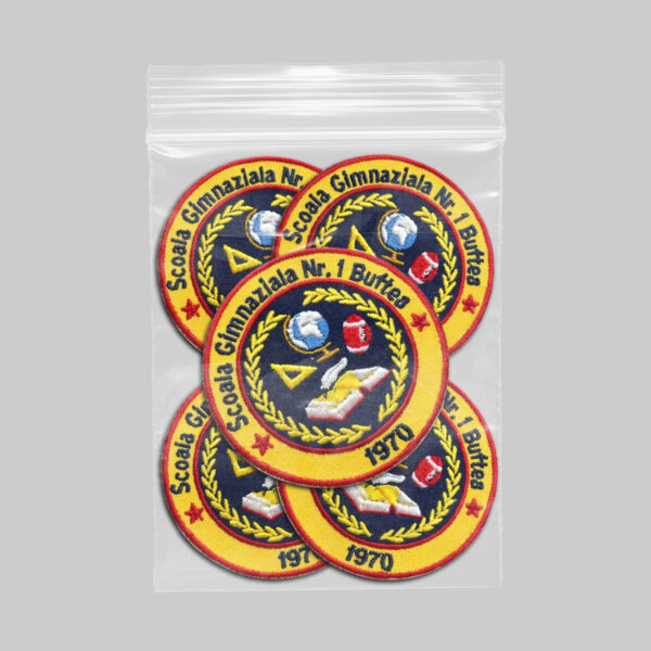Emblema brodată Școala Gimnazială Nr. 1 Buftea