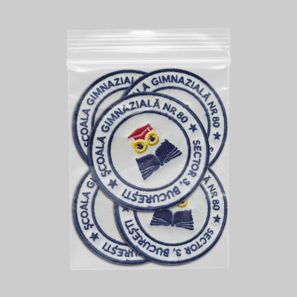Emblema brodată Școala Gimnazială Nr. 80 București Sector 3