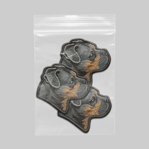 Set 3 Embleme Câine Rottweiler (6x6cm)