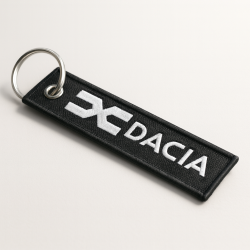Breloc Brodat Personalizat Dacia